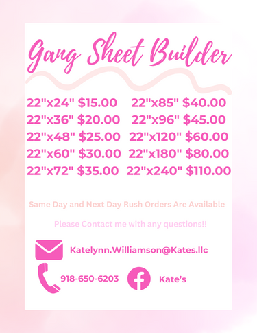 Build Your Own Direct-To-Film Gang Sheet